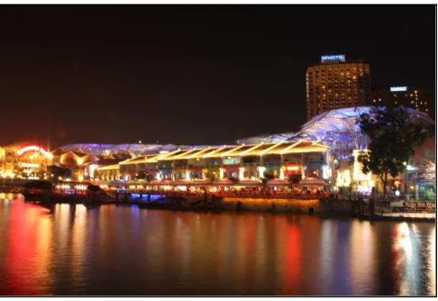 Gambar 1.1 Sungai Singapura (Clarke Quay)  