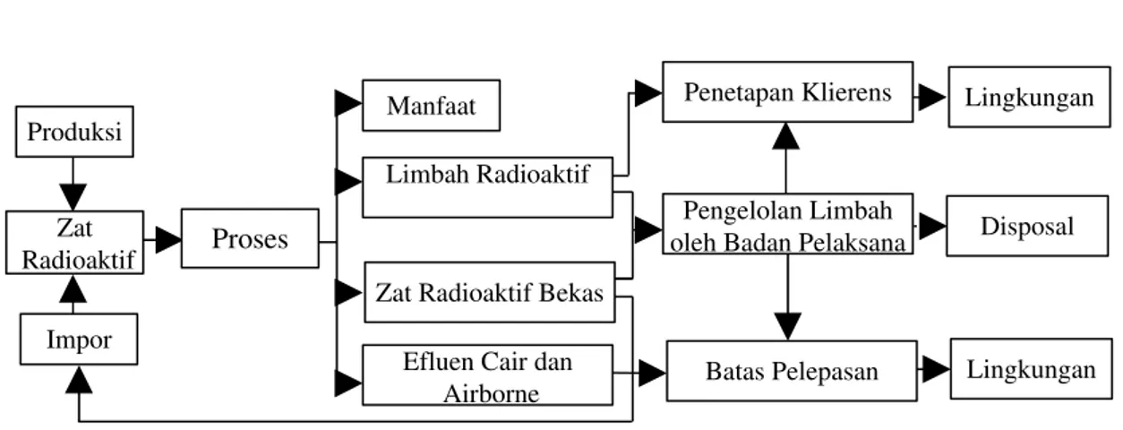 Gambar 1. Skema Kegiatan Pemanfaatan ZatRadioaktif di Indonesia