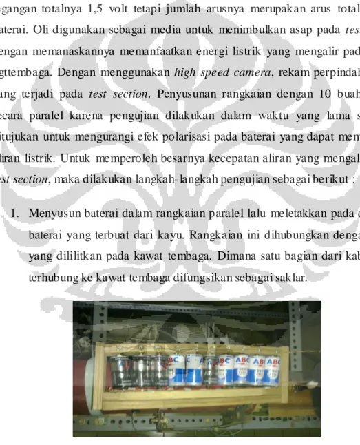 Gambar  III.14 Rangkaian Baterai  