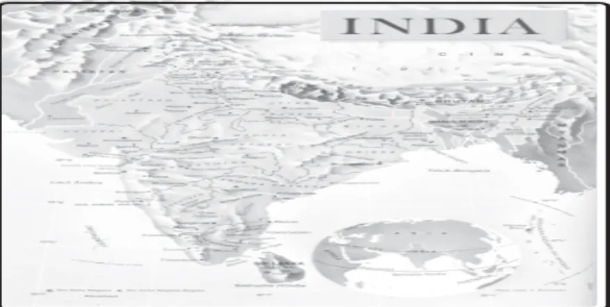 Gambar 3.12 Peta India.