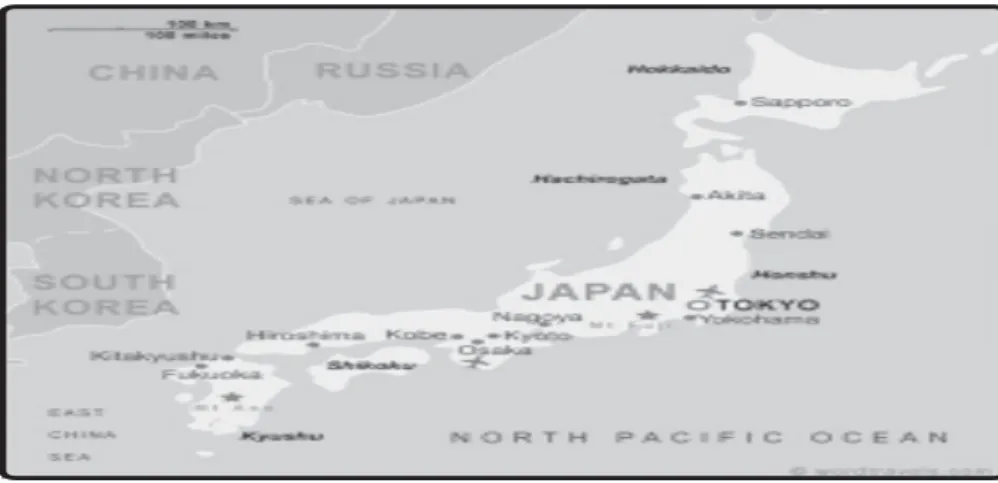 Gambar 3.17 Peta negara Jepang.