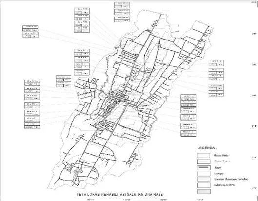 Gambar 5. Peta Lokasi Rehabilitasi Saluran.