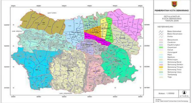 Gambar 1. Peta Lokasi Penelitian di Kota Semarang