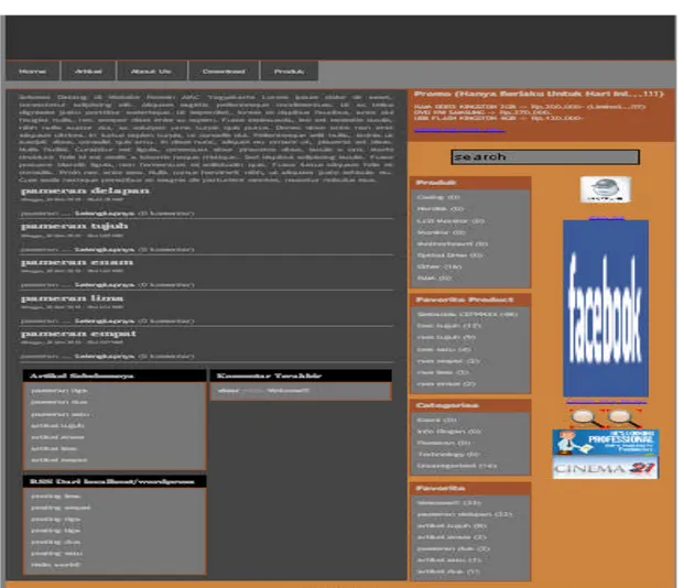 Gambar 4.2 Tampilan Layout Front End