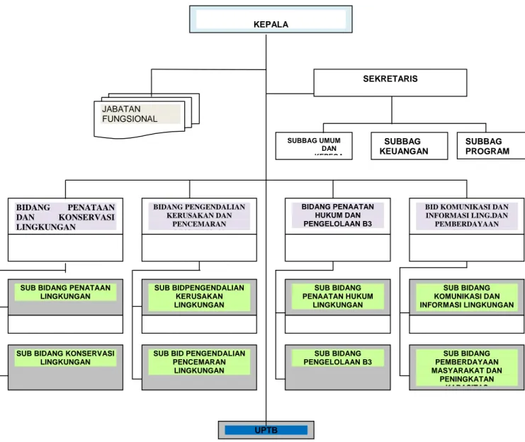 Gambar 1. Struktur Organisasi BHLD Provinsi Jambi 