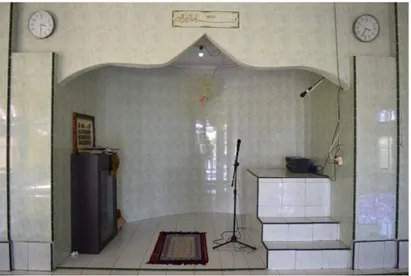 Gambar 21. Mihrab Masjid Jami’ Sultan Sinar Sumber:  Dokumentasi Tim Penulis