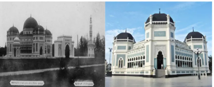 Gambar 9. Masjid Raya Al-Mashun, Medan Sumber: Dokumentasi Tim Penulis