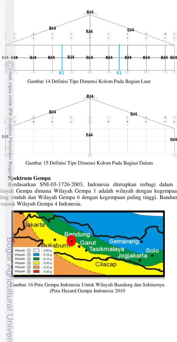 Gambar 16 Peta Gempa Indonesia Untuk Wilayah Bandung dan Sekitarnya  (Peta Hazard Gempa Indonesia 2010