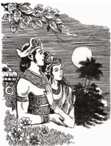Gambar 2.6. Ilustrasi yang terdapat pada buku cerita rakyat Jawa Timur. 
