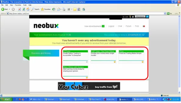 Gambar  Tampilan Neobux setelah login 