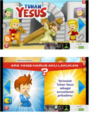 Gambar 5. Screenshoot Komik Alkitab Cerita Tuhan   Yesus Sumber : Google Play Store 