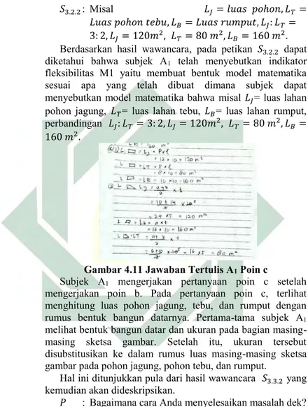 Gambar 4.11 Jawaban Tertulis A 1  Poin c 