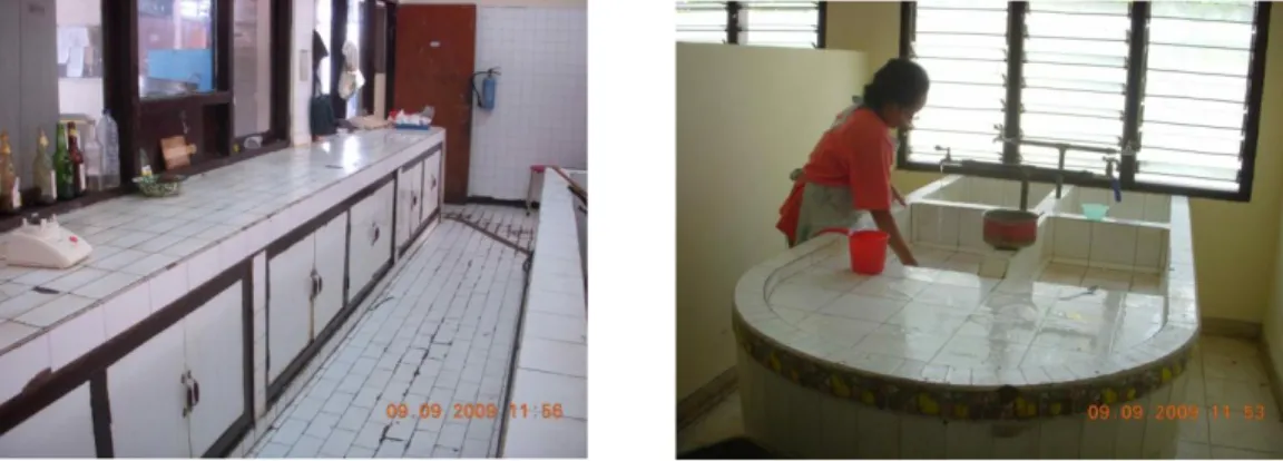Gambar  2. Gambar dapur RSUD Jombang yang kurang ergonomis (Nurmianto dkk, 2009) 