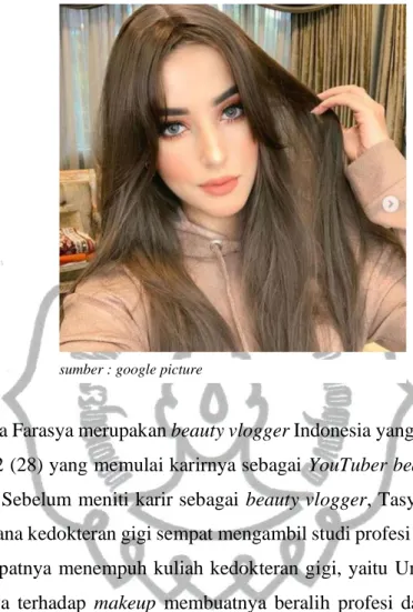 gambar 2. 10 Beauty Vlogger Tasya Farasya 