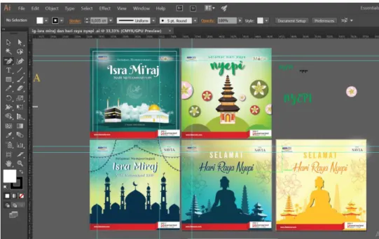 Gambar 3.23. Artboard Pengerjaan 