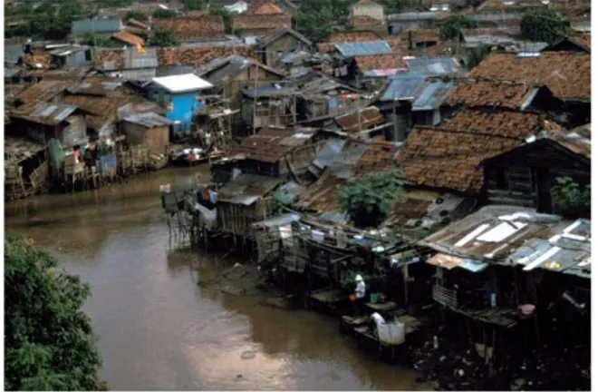 Gambar 1.4 Sekilas pemukiman padat Kampung Pulo 