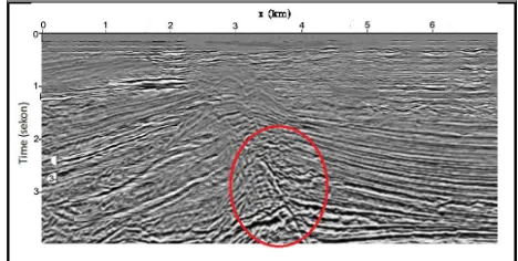 Gambar 6 CIG sesudah dilakukan picking velocity 