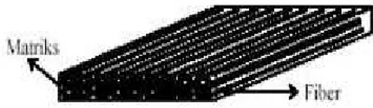 Gambar 4. Komposit serat(Fiber Composite) Sumber: Gibson (1994)