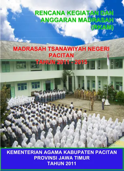 Rencana Kegiatan Dan Anggaran Madrasah R K A M 6700