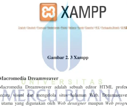Gambar 2. 3 Xampp 