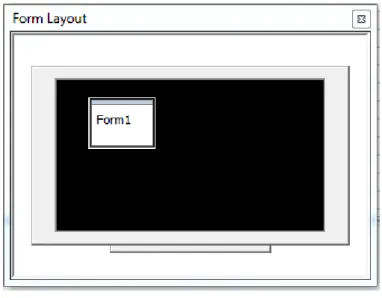 Gambar 2.6 Jendela Form Layout  8. Window Code 