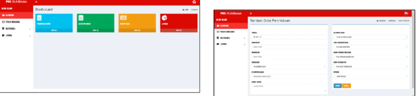 Gambar 11. Implementasi Halaman Dashboard 