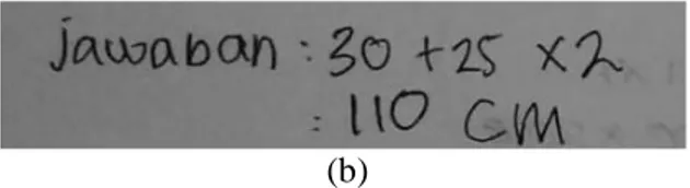 Gambar  tersebut  menunjukkan  bahwa  siswa  tidak  dapat menemukan solusi pemecahan masalah yang tepat,  sehingga skor yang didapatkan siswa 1 pada indikator ini