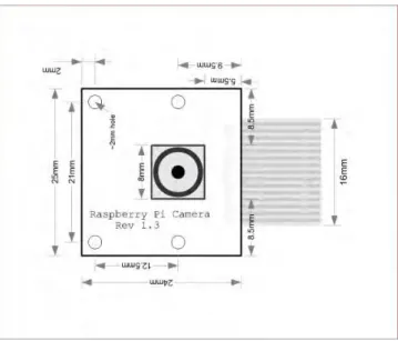 Gambar 3.8 Modul kamera Raspberry Pi  3.2.6  H-Bridge L298 