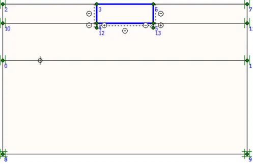 Gambar 4. Model Geometri pada PLAXIS Input 
