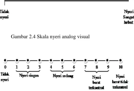 Gambar 2.4 Skala nyeri analog visual