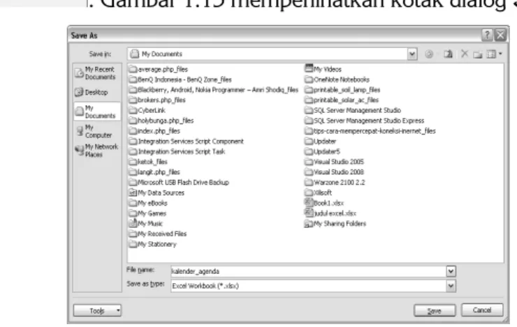 Gambar 1.14 Blank Workbook 