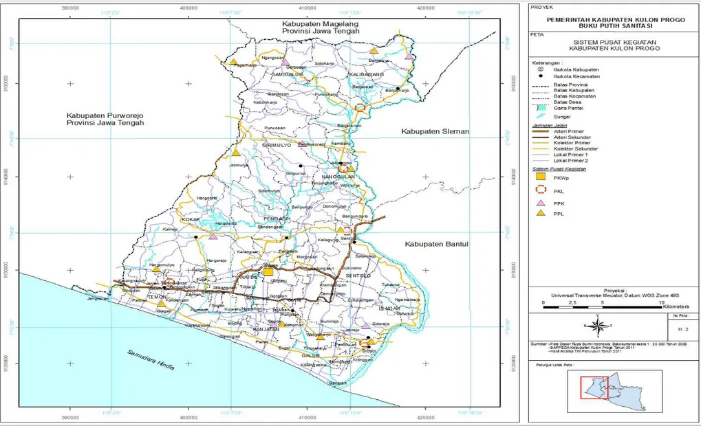 Gambar 2.6. Peta Pola Pemanfaatan Ruang Kabupaten Kulon Progo
