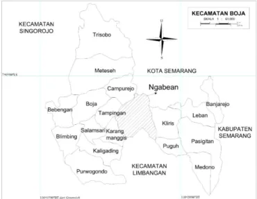 Gambar 1. Peta Wilayah Kecamatan Boja 