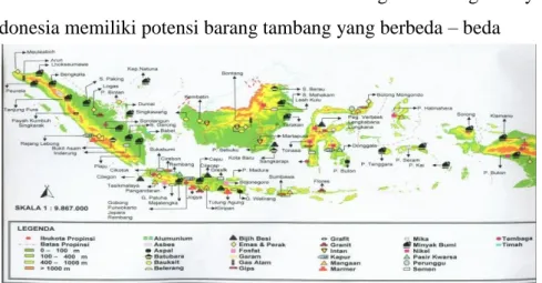 Gambar 11. Peta Pertambangan Indonesia 