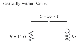 Fig. 125.RLC-circuit in Example 4