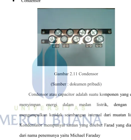 Gambar 2.11 Condensor  (Sumber : dokumen pribadi) 