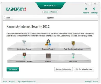 Gambar 3.9 Tampilan pada Settings “Protection Center” 