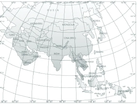 Gambar 3.11 Peta Benua Asia
