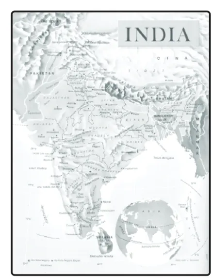 Gambar 3.12 Peta India.