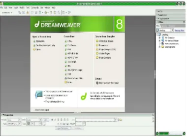 Gambar 2.2 Tampilan Editor Dreamweaver 
