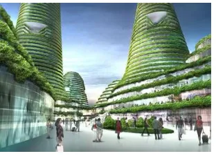 Gambar 3.5. Bentuk Bangunan  Green Ring City (Sumber: Web)  