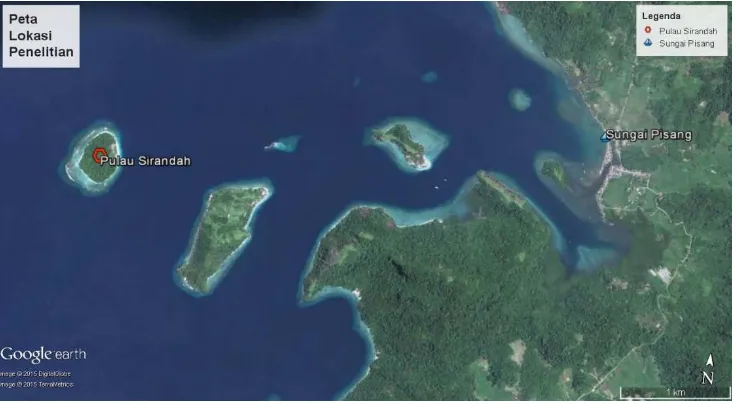 Gambar 1. Peta Lokasi Penelitian (Google earth, 2016)