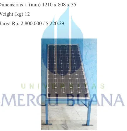 Gambar 3.4 Panel Solar Cell Sunrise 