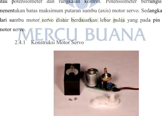 Gambar 2.10 Konstruksi motor servo 