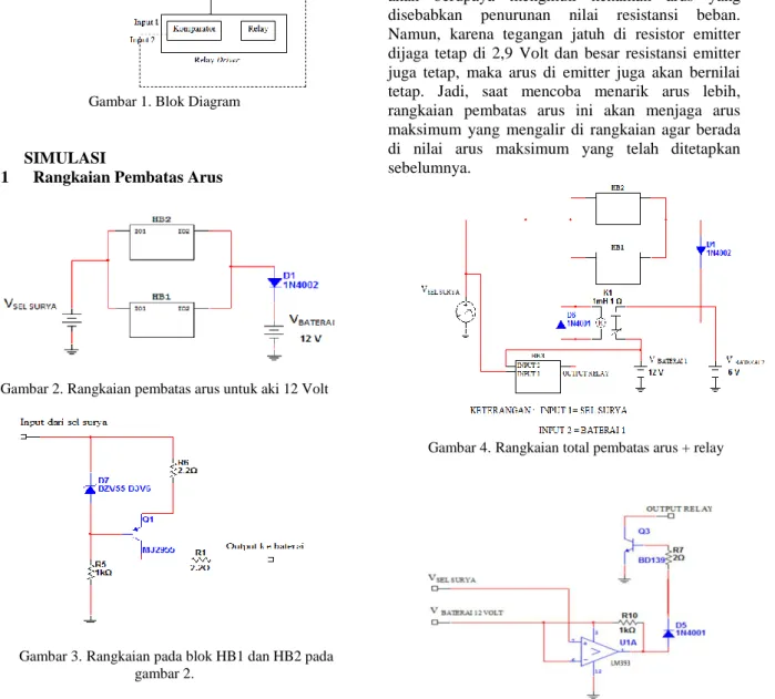 Gambar 3. Rangkaian pada blok HB1 dan HB2 pada  gambar 2. 