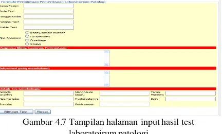 Gambar 4.4 Tampilan halaman informasi antrian order lab