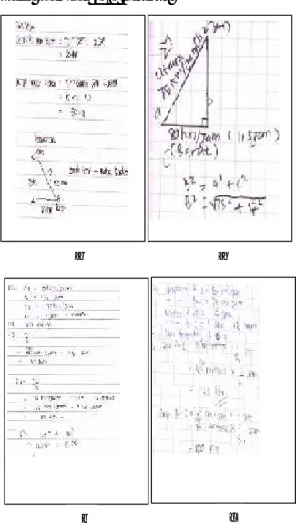 Gambar 1.2. Hasil Pekerjaan Siswa yang Berhubungan dengan       Koneksi Matematis.