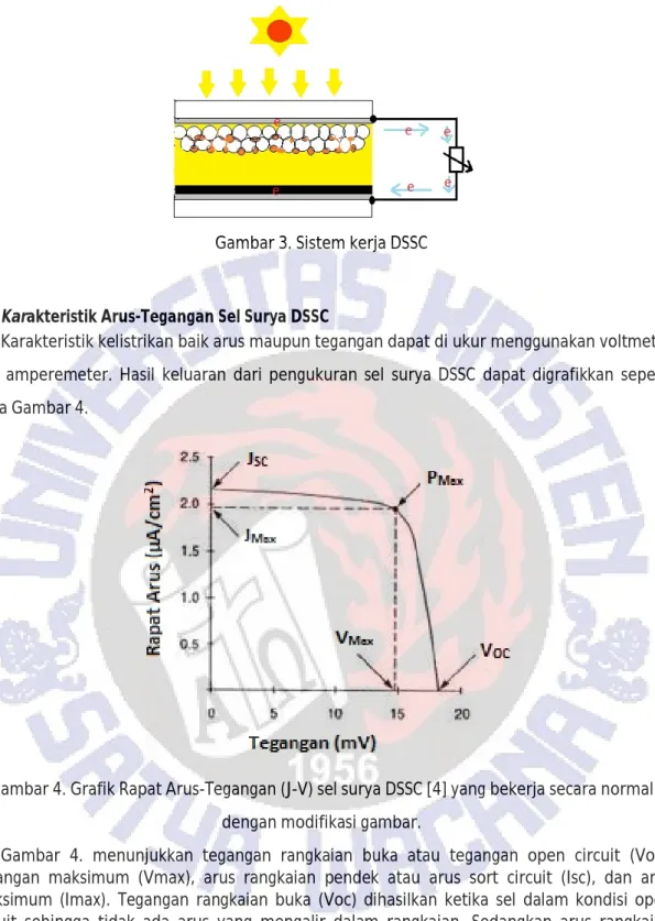 Gambar 3. Sistem kerja DSSC 