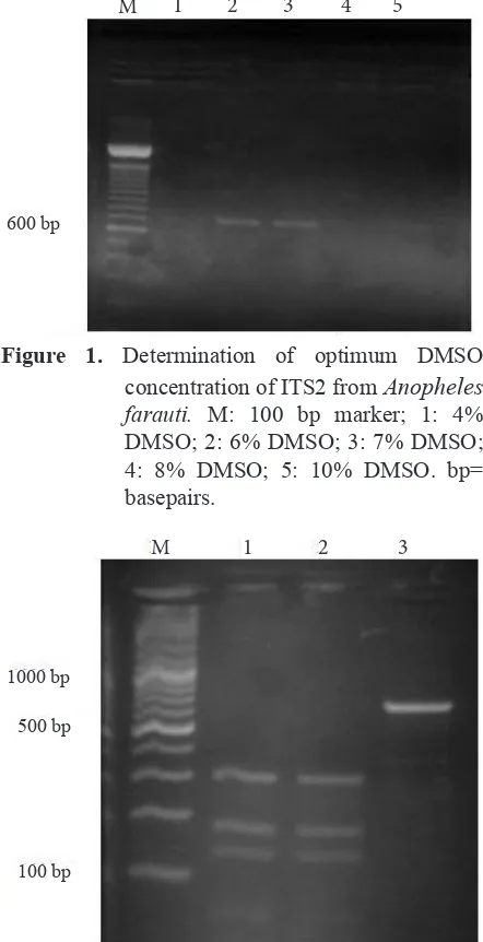 Figure 1. Determination of optimum DMSO 