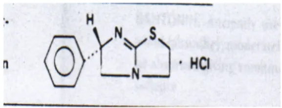 Gambar 5. Struktur kimia levamisol hidrokhlorit  (Sumber : Csaky &amp; Barnes, 1984) 